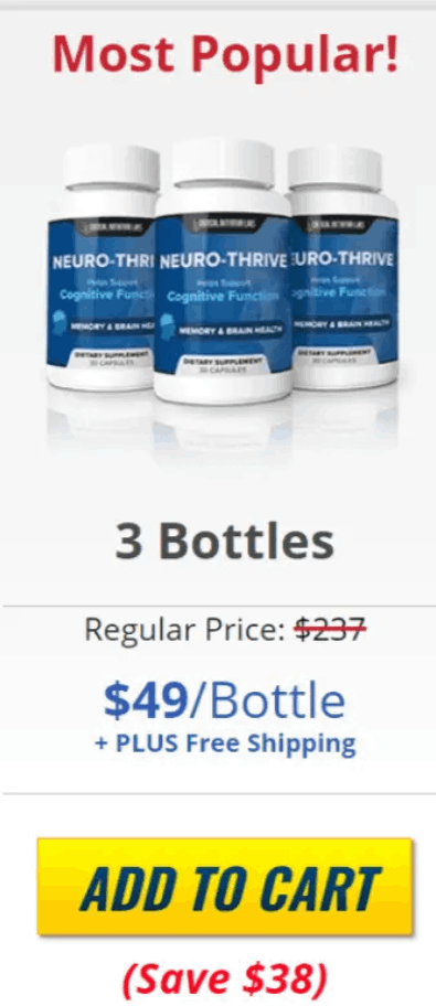 Neurothrive 6 bottles